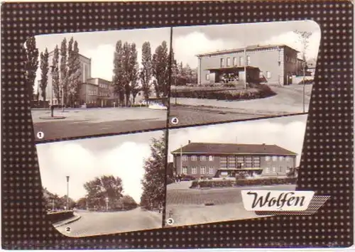 29868 Multi-image Ak Wolfen Bahnhof etc. 1966