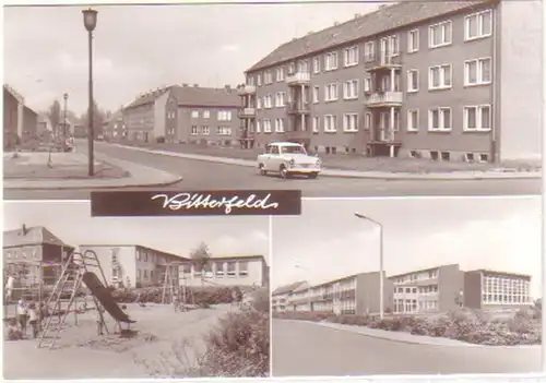 29866 Mehrbild Ak Bitterfeld Oberschule usw. 1984