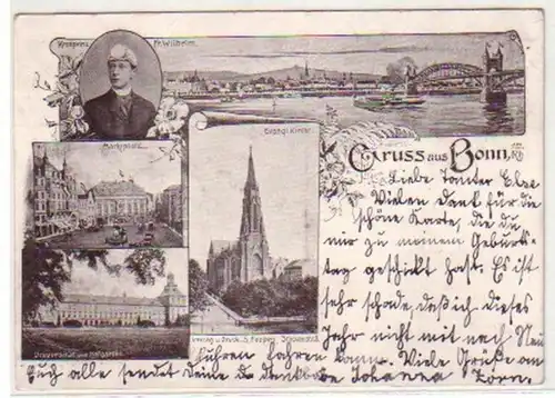 29844 Mehrbild Ak Gruß aus Bonn am Rhein 1901