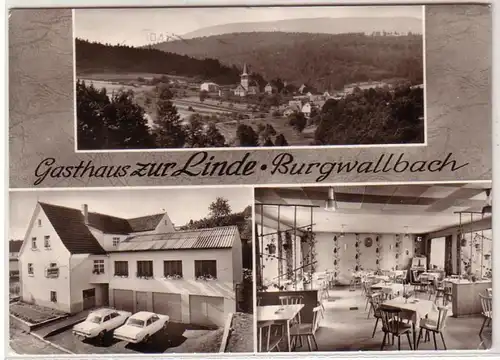 29788 Mehrbild Ak Burgwallbach Gasthaus zur Linde 1972