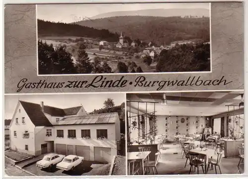 29788 Multiages Ak Burgwallbach Hostal zur Linde 1972