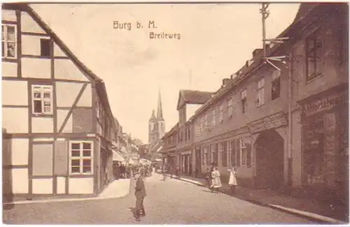 29760 Ak Burg près de Magdeburg Breitweg 1920