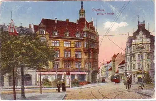 29754 Feldpost Ak Cottbus Berliner Straße 1917