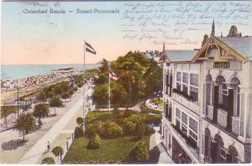 29738 Ak Ostseebad Bansin Strand Promenade 1934