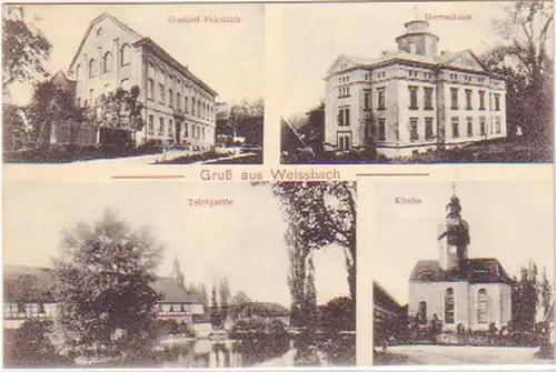 29737 Mehrbild Ak Gruß aus Weissbach Gasthof um 1909