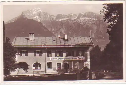 29734 Foto AK Bischofswiesen Gasthof um 1940