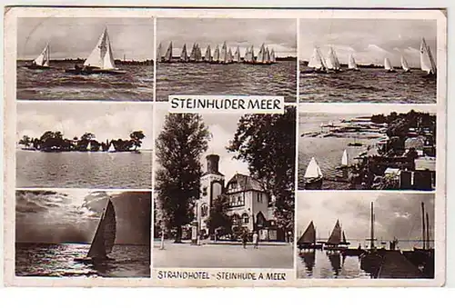 29701 Multi-image Ak Steinhude au bord de la mer Plagehotel 1942