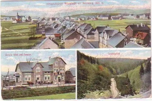 29682 Mehrbild Ak Neustadt am Rennsteig Hotel 1915