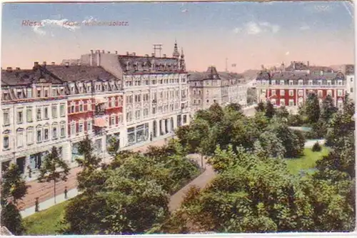29657 Ak Riesa Kaiser Wilhelmsplatz 1921