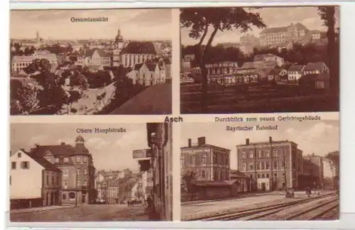 29623 Mehrbild Ak Asch Bayrischer Bahnhof usw. um 1930