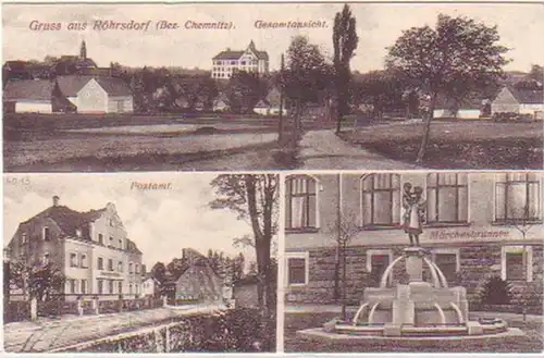 29611 Mehrbild Ak Gruß aus Röhrsdorf (Bez. Chemnitz)1910