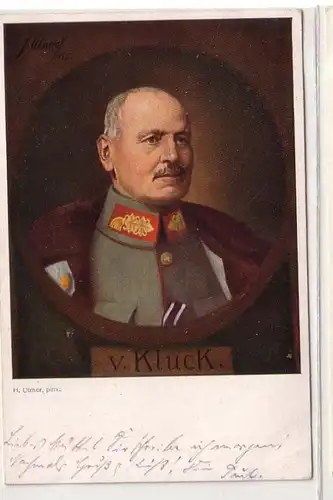 29597 Poste de terrain Ak General Alexander von Kluck 1915