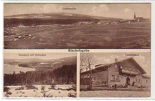 29564 Mehrbild-Ak Bischofsgrün Vereinshaus usw. um 1920