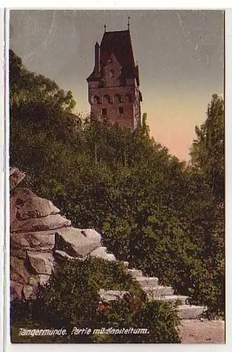 29556 Ak Tangermünde Partie mit Kapitelturm um 1920
