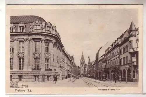 29550 Ak Freiburg i.B. Aeussere Kaiserstraße um 1920