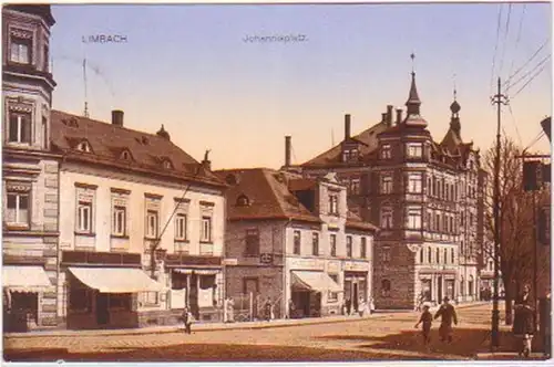 29522 Ak Limbach Johannisplatz 1924
