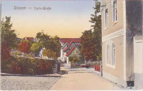 29503 Ak Stössen Töpfer Strasse um 1920