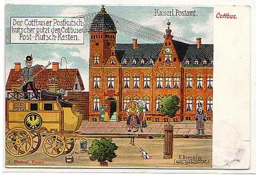 29466 Ak Cottbus kaiserliches Postamt 1913