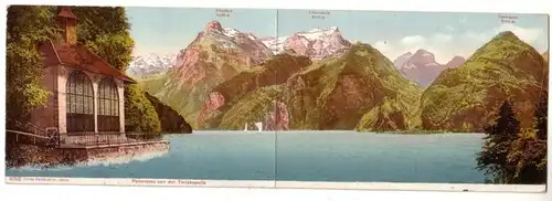 29462 Doppel Ak Panorama von der Tellskapelle um 1910