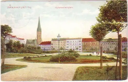 29425 Ak Frankfurt am der Oder Hohenzollernplatz 1910