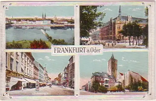 2942 Multiages Ak Frankfurt a.O. Jüdenstraße etc.1921