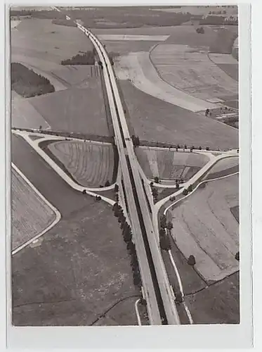 29397 Foto-Ak Autobahnkreuz b. Thiendorf Luftaufn. 1972