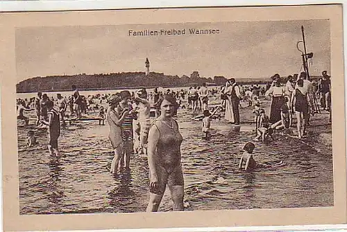 29386 Ak Familles piscine extérieure Wannesee vers 1930