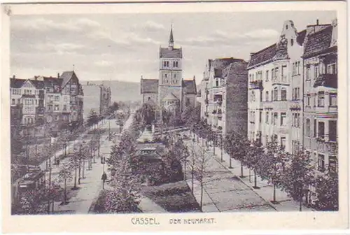 29384 Ak Cassel der Neumarkt um 1920