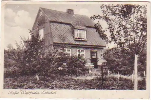 29373 Ak Solterbeck Café Frieden 1945