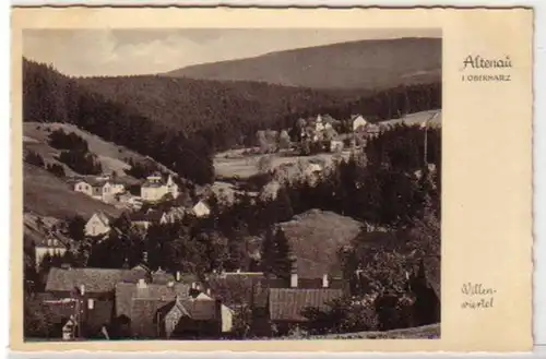 29356 Ak Altenau i. Oberharz Villenviertel um 1920