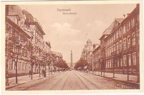 29352 Ak Darmstadt Rheinstrasse um 1930