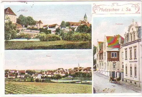 29300 Mehrbild Ak Mutzschen in Sa. Postamt usw. 1912