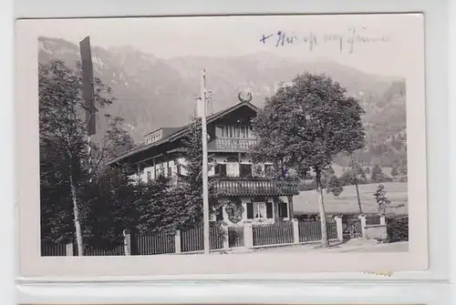 29299 Photo-Ak Oberammergau Pension Ammerhof 1937