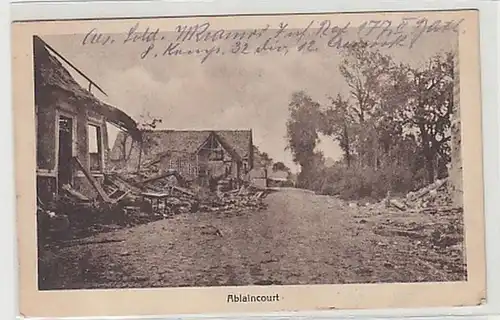 29265Feldpost Ak Ablaincourt 1. Weltkrieg 1917