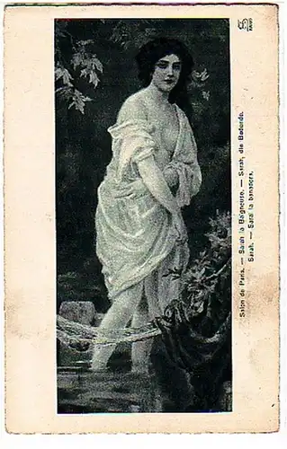 29255 Reklame Erotik Ak Sarah die Badende um 1915