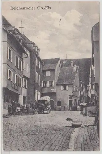 29188 Ak Reichenweier en vue de la rue Elsass en 1912