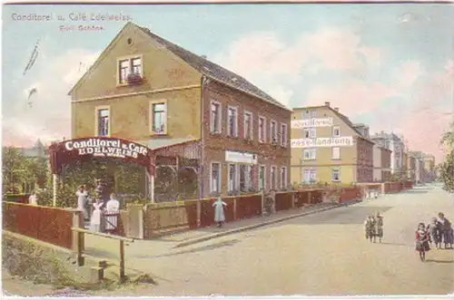 29185 Ak Weida Conditorei u. Café Edelweiss 1915