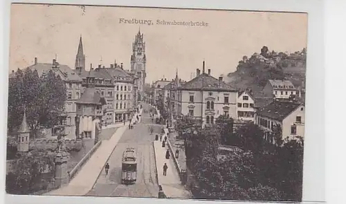 29182 Ak Freiburg Schwabentorbrücke 1910