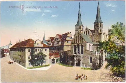 29160 Ak Merseburg am kgl. Schloss und dem Dom 1913