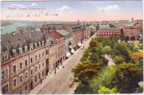 29157 Ak Riesa Kaiser Wilhelmsplatz 1915