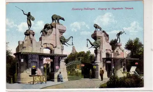 29154 Ak Hamburg Stellingen Hagenbecks Tierpark um 1910