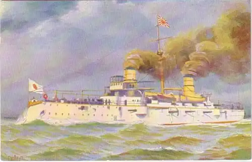 29138 Ak Linienschiff "Kasuga" Japan um 1910