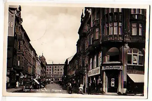 29127 Ak Eger Konrad Henlein Strasse um 1940