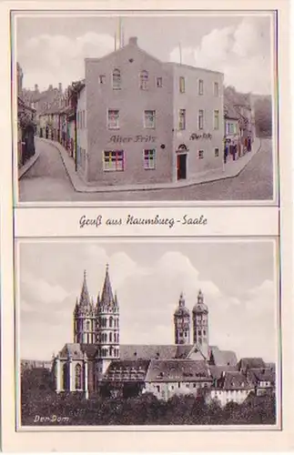 29078 Multi-image Ak Salutation de Naumburg Saale vers 1940