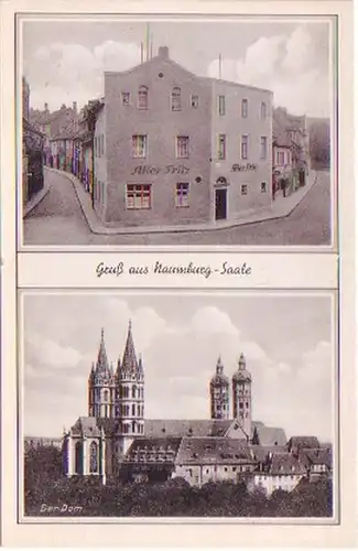 29076 Multi-image Ak Salutation de Naumburg Saale vers 1940