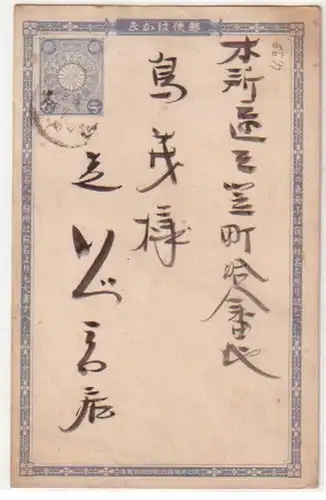 29069 Ganzsachen Postkarte 1 Sen Japan um 1920