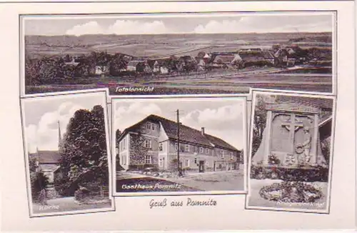 29034 Mehrbild Ak Gruß aus Pomnitz Gasthof usw. um 1940