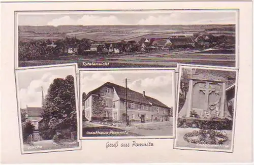 29025 Salutation multi-images Ak en Pomnitz Gasthof, etc. vers 1940