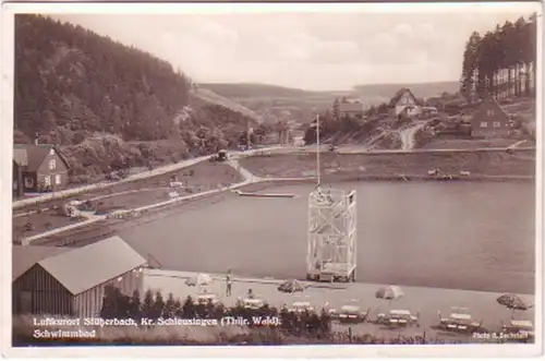 28973 Ak Luftkurort Stützerbach Schwimmbad um 1940