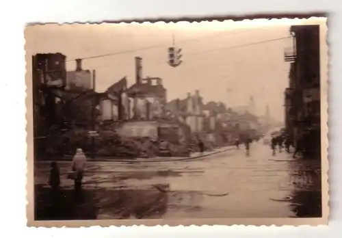 28969 Photo originale détruite croisement de route à Vitebsk 1942
